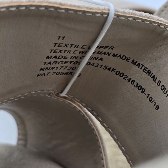 Women's New Heel Sandals, Cream Grey colored, Size 11, by Universal Thread 4in - Picture 7 of 8